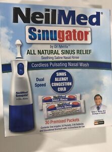 NeilMed Sinugator Cordless Pulsating Nasal Wash Kit   (b16-2)