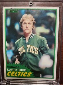1981 Topps Larry Bird #4  Boston Celtics NBA HOF. 2nd year card