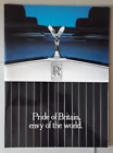 Rolls Royce Pride of Britain Brochure 1985 - Large Format Glossy Publicity