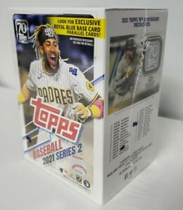 2021 TOPPS SERIES 2. WALMART BLUE. BLASTER BOX. 70th PATCH CARD. 99 CARDS!