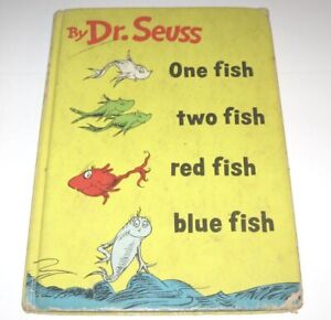 ONE FISH TWO FISH RED FISH BLUE FISH 1960 - 1st Edition / 1st ISSUE - DR. SEUSS
