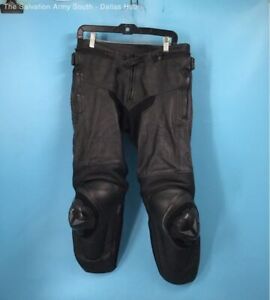 New ListingDainese 'Black' Leather Padded Motorcycle Pants - EUR Size 48