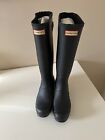 Hunter 1681960192 Tall Snow Boots for Women, Size 9 - Black
