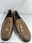 Men's ROCKPORT Walkablity Brown Leather Penny Loafers Size 12M  Style M76444