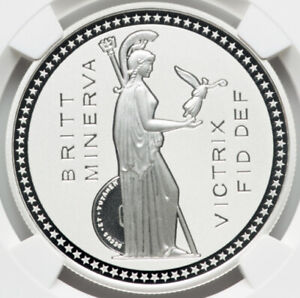 NGC PF 70 2021 Britannia UK Ascension Dependency £5 1 Oz Silver Coin BRITAIN