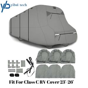 6 Layers RV Cover Storage Anti-UV For Class C Motorhome Trailer Camper 23'-26'