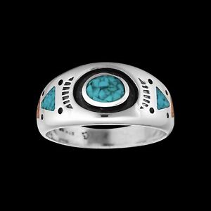 Navajo Handmade Ring • Roie Jaque Design • 925 Sterling Silver • Native...