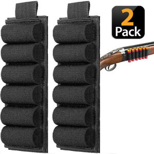 Tactical Molle 6 Rounds Shotgun Shell Holder Ammo Carrier Pouch for 12/20 Gauge