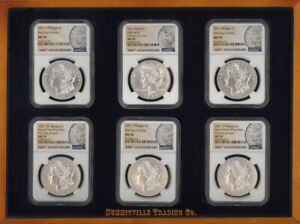 New Listing2021 MORGAN & PEACE SILVER DOLLAR 6-COIN SET NGC MS70 FIRST DAY OF ISSUE IN BOX