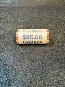 New Listing2007 Thomas Jefferson Presidential $1 One Dollar Coin UNC Unopened Roll