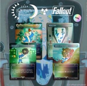MTG Magic The Gathering Secret Lair x Fallout Vault Boy Rainbow Foil