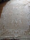 Antique machine made Lace Tablecloth 56x78