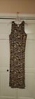 Chicos size 3 Knit Maxi Dress Animal Print Dress ...Jacket in Another Sale