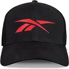 Reebok Elite Stretch Mesh-Back Hat Men and Women (One Size Fits Most)-Black Red