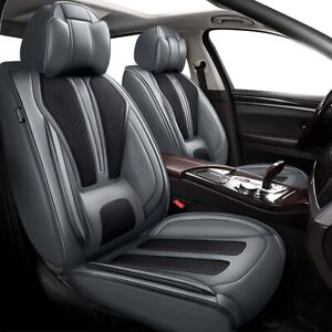 For Kia Rio 2013-2024 Car Seat Covers Faux Leather Front&Rear Cushion Full Set (For: 2023 Kia Rio)