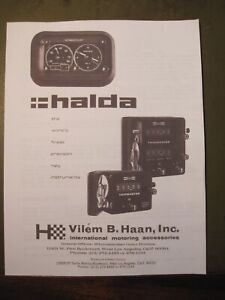 HALDA INSTRUCTION MANUAL for SpeedPilot, TripMaster and Twinmaster in 12 pages