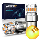 AUXITO 2x 1157 LED Turn Signal Indicator Parking Light Bulbs Amber Yellow CANBUS (For: MAN TGX)