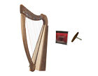 22-String Roosebeck Heather Harp w/ Chelby Levers - Walnut