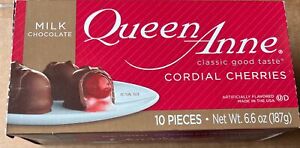New ListingQUEEN ANNE MILK CHOCOLATE CORDIAL CHERRIES 6.6 OZ BOX (10 PIECES) - Exp. 2/25