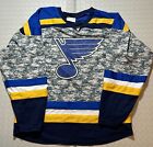St. Louis Blues Camo NHL Hockey Camouflage Jersey Size XL