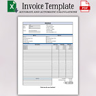 Editable Business Invoice Template | Microsoft Excel Invoice Spreadsheet