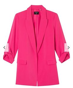 T Tahari Hot Pink Oversized Blazer