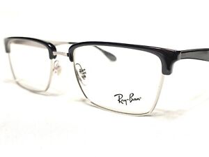 NEW Ray Ban RB6397 2932 Black/Gunmetal Rectangle Modern Eyeglasses Frames 54/19