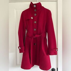 Kenneth Cole women’s red 10 wool trench coat