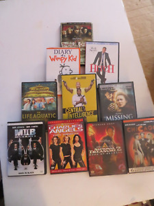 Lot of  10 Vintage Misc Adult DVDs all in cases Variety of  MOVIES Very Good