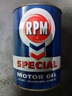 Vintage Chevron RPM Special Motor Oil 1 qt Can NOS UNOPENED UNPUNCHED