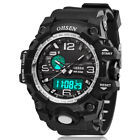 OHSEN Men Sport Watch Large Dial Dual Time Digital Wristwatch Shockproof Watches