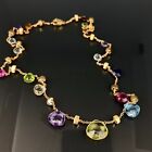 Marco Bicego 18k Yellow Gold Paradise Multi Topaz & Citrine Stand Necklace 16