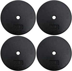 A2ZCARE Standard  Weight Plates 1-Inch Center-Hole for Dumbbells - set of 4