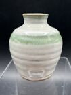 Studio Pottery Bud Vase Signed 4”