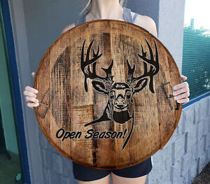 Big Buck Open Season! Deer Hunting Wall Bar Sign Gift Home Bar Decor
