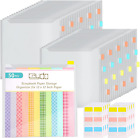 New Listing50 Pieces Scrapbook Paper Storage Organizer with 120 Pieces Sticky Index Tabs Sc