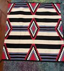 Navajo Third Phase Revival Chiefs Blanket Mid 20th Century 60”x 60” Flawless