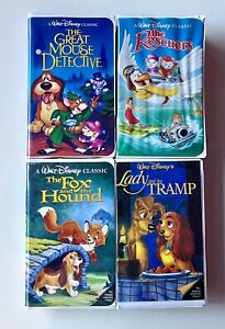 Disney Black Diamond VHS Lot Of 4 Movies