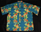 Reyn Spooner Joe Kealoha Short Sleeve Button Front Tropic Hawaiian Shirt Medium