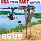 Automatic Spring Fishing Rod Holder Fishing Pole Stand Stainless Steel Adjustabl