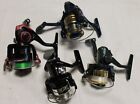 LOT OF 4  OPEN FACED FISHING REELS - VARIOUS MAKES/MODELS