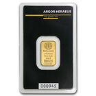 1/4 oz Gold Bar - Argor-Heraeus (In Assay)