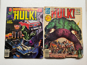 LOT qty 2 The Hulk Magazine #27 Marvel Comics #13
