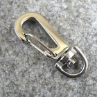 Stainless Steel Swivel Eye Snap Hook Clasps For Keychains Bag Wallet Carabiner