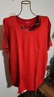 Woman Within Red Tee ~ Sz 4X ~ New in Package