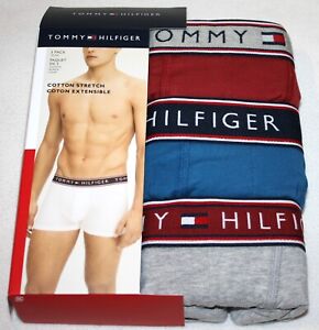 3 Tommy Hilfiger Trunks Cotton Stretch 3 Pack Underwear SALE ! Free Shipping !