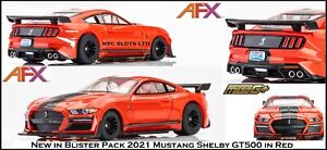 New AFX Mustang Shelby GT500 HO Slot Car Mega G + Also Fits Auto World 22077