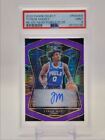 TYRESE MAXEY 2020-21 SELECT NEON PURPLE PULSAR ROOKIE RC AUTO /15 PSA 9 Q1655