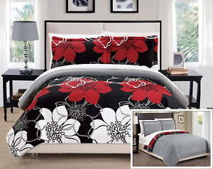 New ListingChase 3-Piece Abstract Quilt Set, Queen, Black