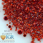 CERTIFIED Round Fancy Red Color 100% Loose Natural Diamond Wholesale Lot
